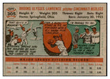 1956 Topps Baseball #305 Brooks Lawrence Reds EX-MT 535347