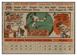 1956 Topps Baseball #306 Curt Roberts Pirates EX-MT 535349