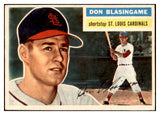 1956 Topps Baseball #309 Don Blasingame Cardinals EX-MT 535351