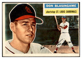 1956 Topps Baseball #309 Don Blasingame Cardinals EX-MT 535352
