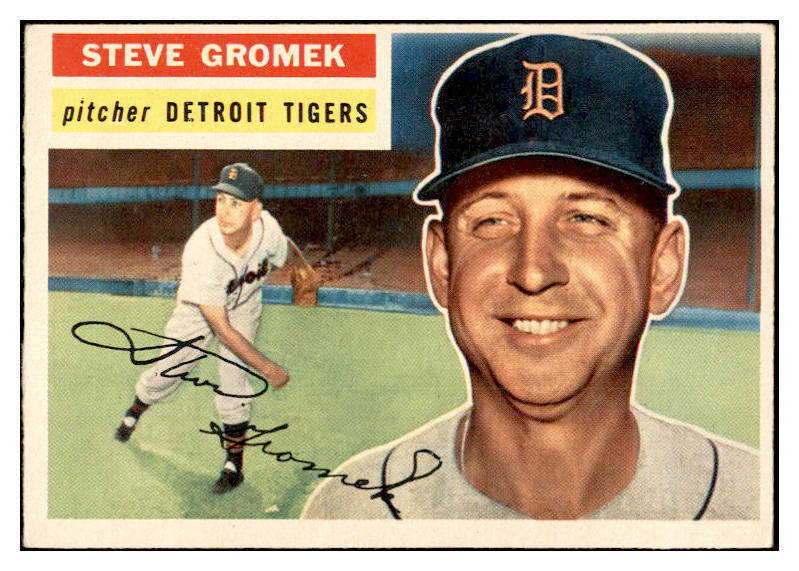 1956 Topps Baseball #310 Steve Gromek Tigers EX-MT 535353