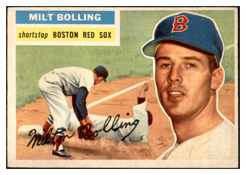 1956 Topps Baseball #315 Milt Bolling Red Sox EX-MT 535359