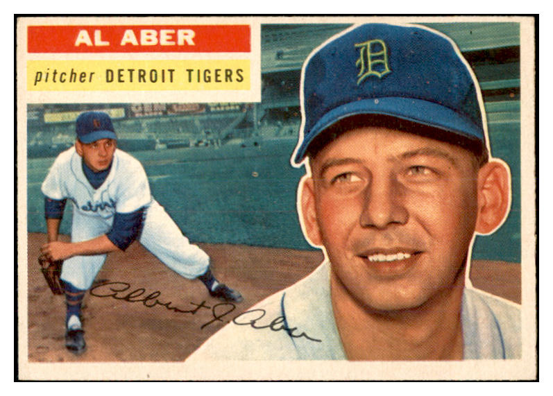 1956 Topps Baseball #317 Al Aber Tigers EX-MT 535360