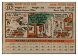 1956 Topps Baseball #317 Al Aber Tigers EX-MT 535360