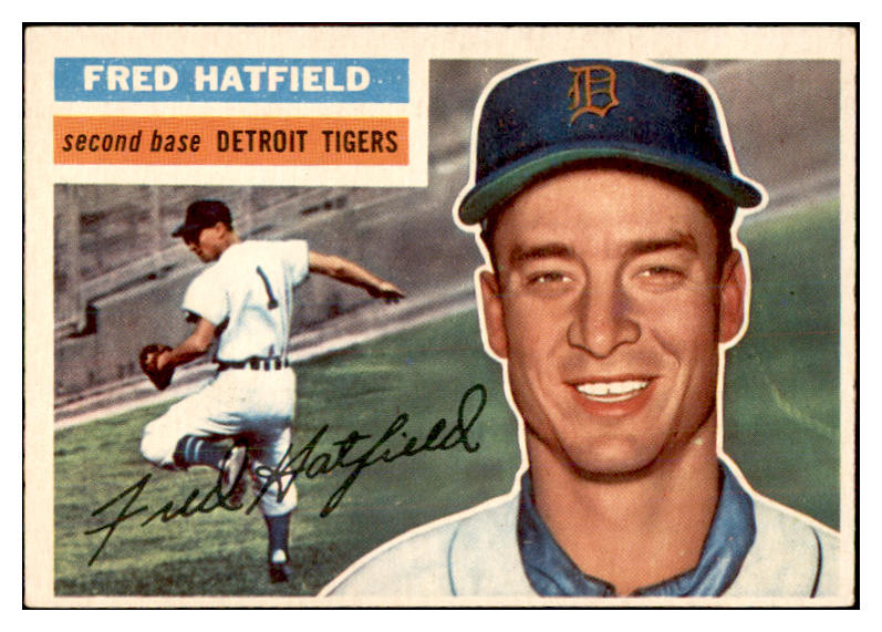 1956 Topps Baseball #318 Fred Hatfield Tigers EX-MT 535362