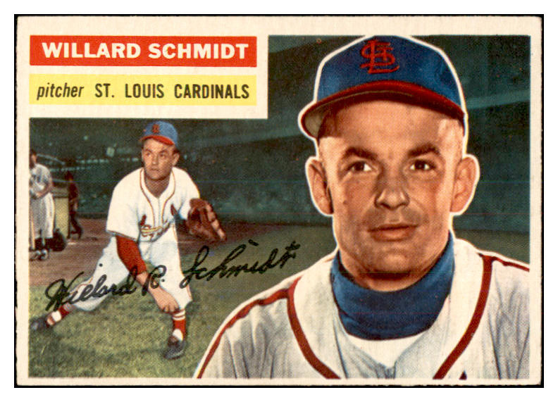 1956 Topps Baseball #323 Willard Schmidt Cardinals EX-MT 535366