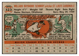 1956 Topps Baseball #323 Willard Schmidt Cardinals EX-MT 535366
