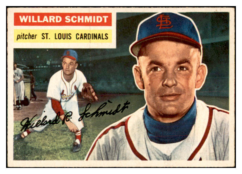 1956 Topps Baseball #323 Willard Schmidt Cardinals EX-MT 535367