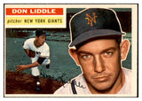 1956 Topps Baseball #325 Don Liddle Giants EX-MT 535370