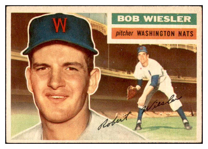 1956 Topps Baseball #327 Bob Wiesler Senators EX-MT 535373