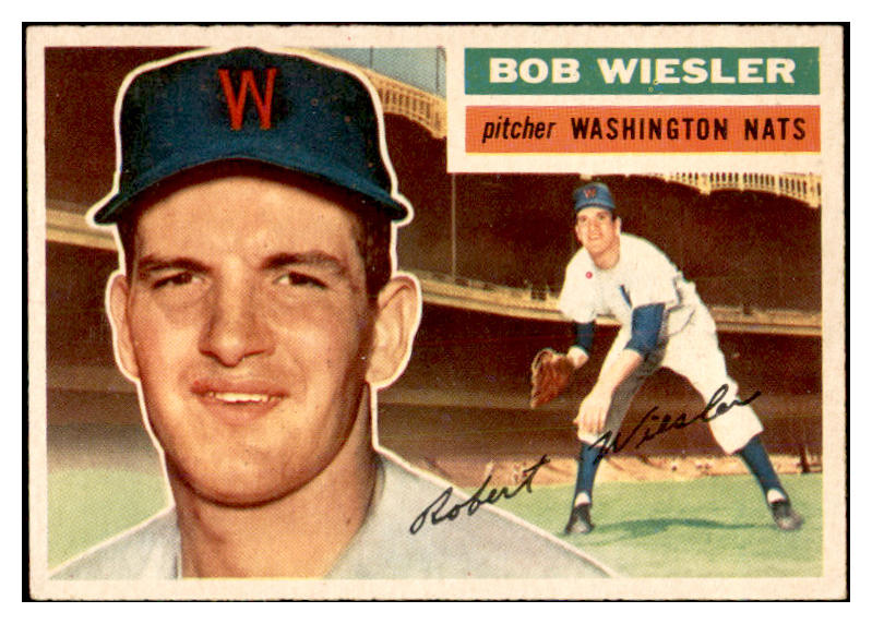1956 Topps Baseball #327 Bob Wiesler Senators EX-MT 535374