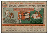 1956 Topps Baseball #328 Preston Ward Pirates EX-MT 535376
