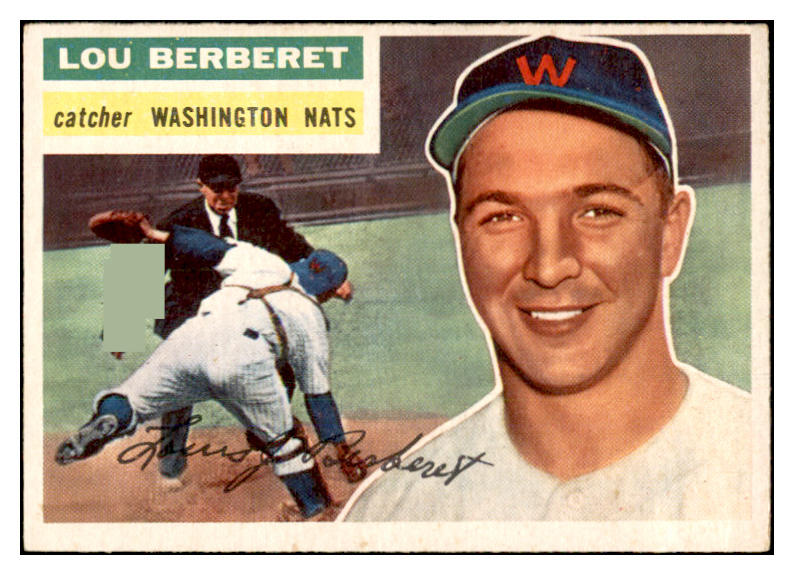 1956 Topps Baseball #329 Lou Berberet Senators EX-MT 535377