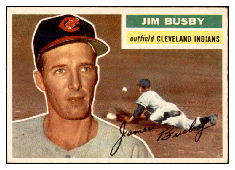 1956 Topps Baseball #330 Jim Busby Indians EX-MT 535378