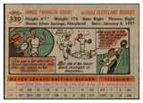 1956 Topps Baseball #330 Jim Busby Indians EX-MT 535379