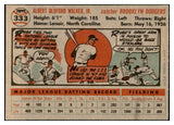 1956 Topps Baseball #333 Rube Walker Dodgers EX-MT 535382