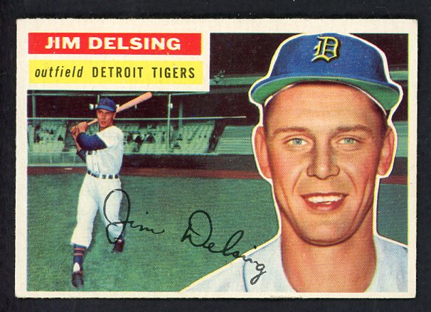 1956 Topps Baseball #338 Jim Delsing Tigers EX-MT 535393