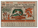 1956 Topps Baseball #339 Rance Pless A's EX-MT 535394