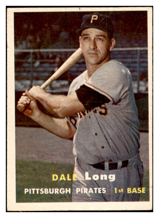 1957 Topps Baseball #003 Dale Long Pirates EX-MT 535396