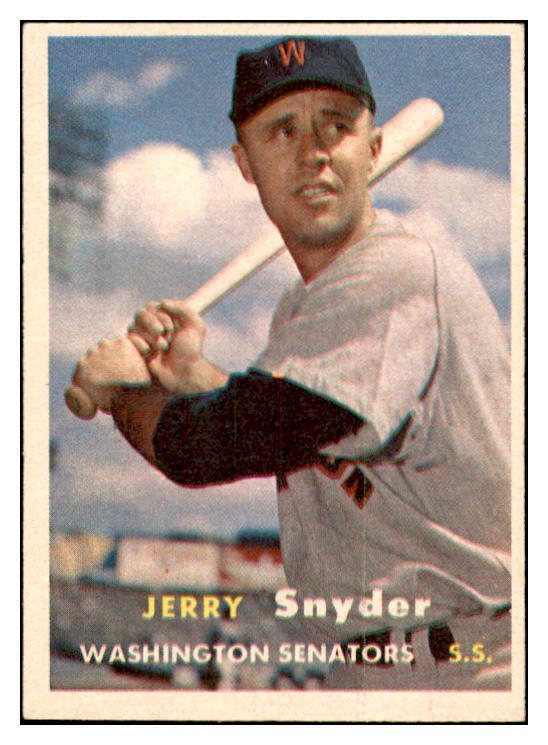 1957 Topps Baseball #022 Jerry Snyder Senators EX-MT 535399