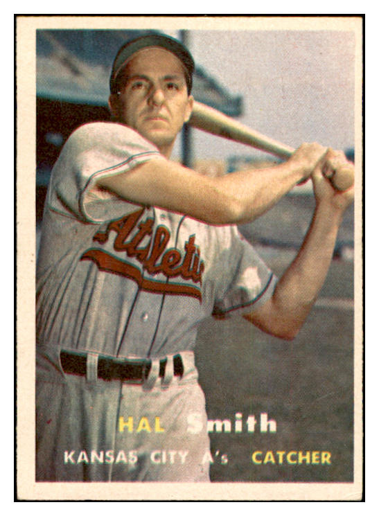 1957 Topps Baseball #041 Hal Smith A's EX-MT 535405
