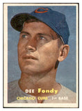 1957 Topps Baseball #042 Dee Fondy Cubs EX-MT 535406