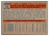 1957 Topps Baseball #046 Bob Miller Phillies EX-MT 535407