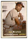 1957 Topps Baseball #048 Bill Bruton Braves EX-MT 535408