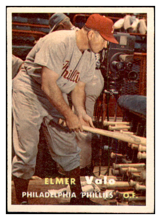 1957 Topps Baseball #054 Elmer Valo Phillies EX-MT 535411