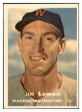 1957 Topps Baseball #057 Jim Lemon Senators EX-MT 535412