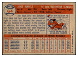 1957 Topps Baseball #064 Pete Runnels Senators EX-MT 535416