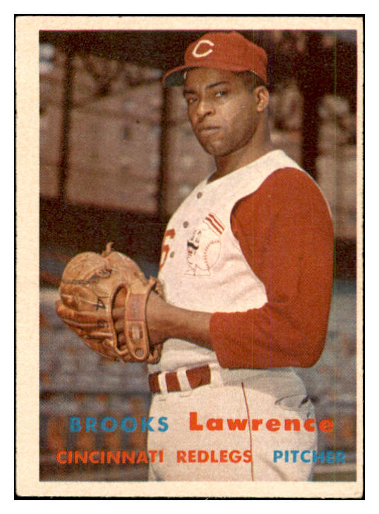 1957 Topps Baseball #066 Brooks Lawrence Reds EX-MT 535418