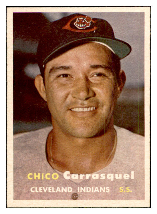 1957 Topps Baseball #067 Chico Carrasquel Indians EX-MT 535419