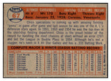 1957 Topps Baseball #067 Chico Carrasquel Indians EX-MT 535419