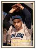1957 Topps Baseball #074 Vito Valentinetti Cubs EX-MT 535422