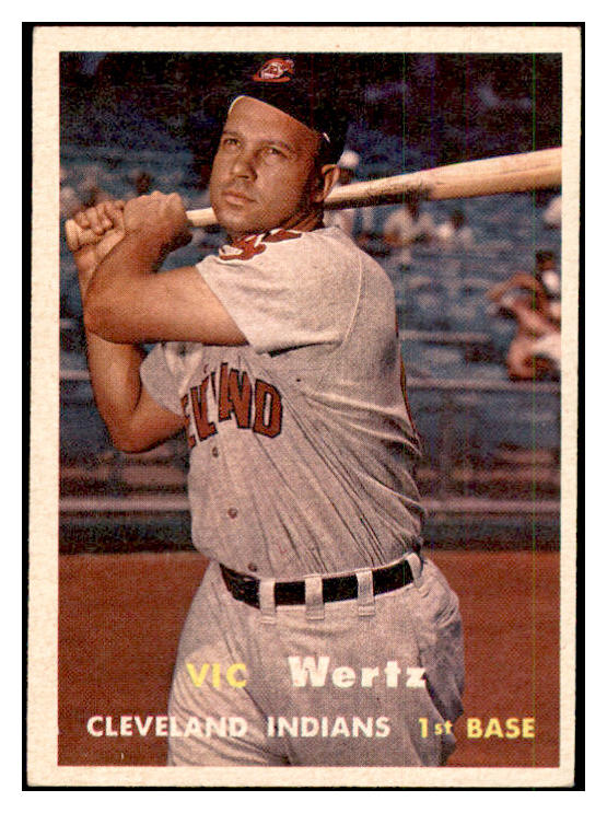 1957 Topps Baseball #078 Vic Wertz Indians EX-MT 535424