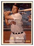 1957 Topps Baseball #078 Vic Wertz Indians EX-MT 535424