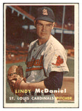 1957 Topps Baseball #079 Lindy McDaniel Cardinals EX-MT 535425
