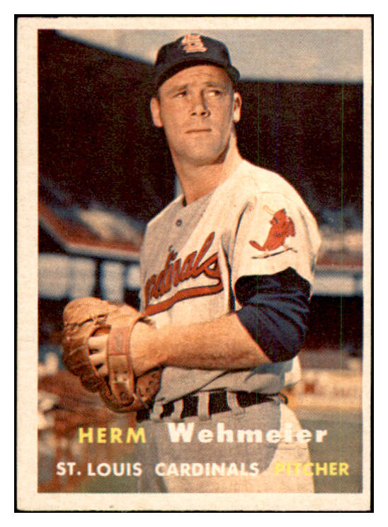 1957 Topps Baseball #081 Herm Wehmeier Cardinals EX-MT 535426