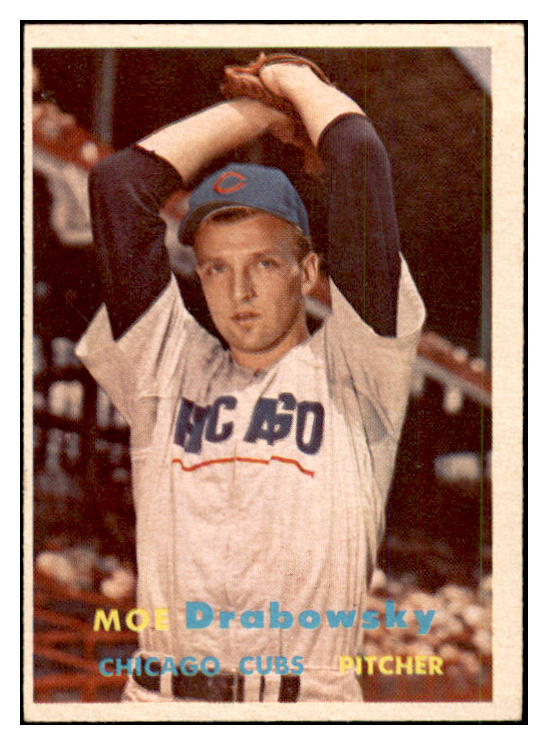 1957 Topps Baseball #084 Moe Drabowsky Cubs EX-MT 535427