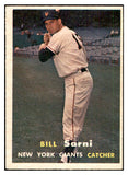 1957 Topps Baseball #086 Bill Sarni Giants EX-MT 535428