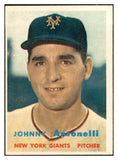 1957 Topps Baseball #105 Johnny Antonelli Giants EX-MT 535432