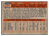 1957 Topps Baseball #105 Johnny Antonelli Giants EX-MT 535432
