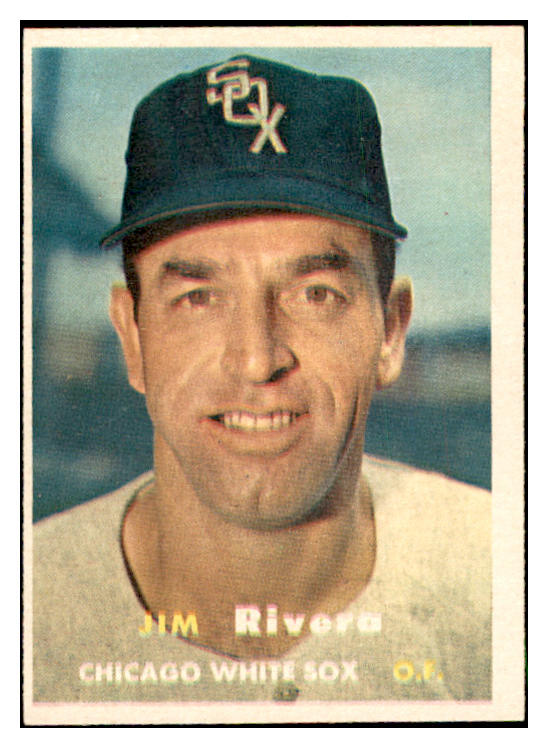 1957 Topps Baseball #107 Jim Rivera White Sox EX-MT 535434