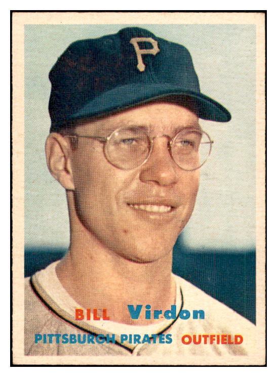 1957 Topps Baseball #110 Bill Virdon Pirates EX-MT 535435