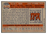 1957 Topps Baseball #110 Bill Virdon Pirates EX-MT 535435
