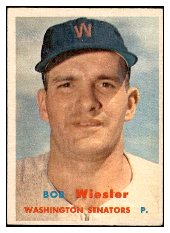 1957 Topps Baseball #126 Bob Wiesler Senators EX-MT 535439