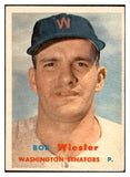 1957 Topps Baseball #126 Bob Wiesler Senators EX-MT 535439