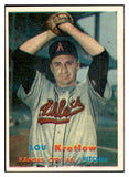1957 Topps Baseball #139 Lou Kretlow A's EX-MT 535442