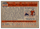 1957 Topps Baseball #142 Charley Thompson A's EX-MT 535444